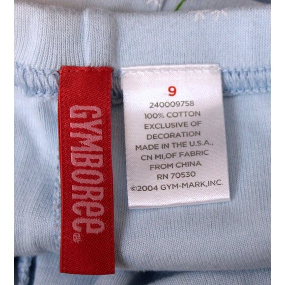 NWT 2004 Gymboree Dandelion Wishes Light Blue Leggings Lettuce Edging sz 9 - Picture 7 of 7